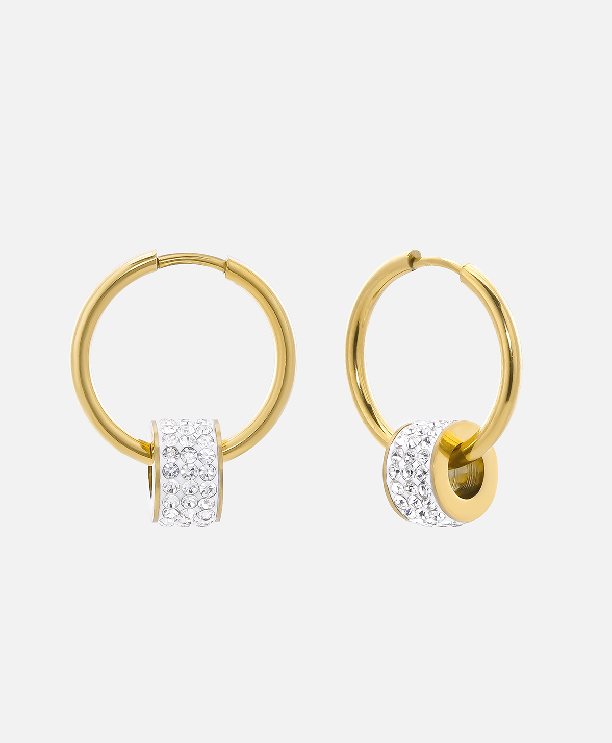 1 Row Hoop Zircon Earrings