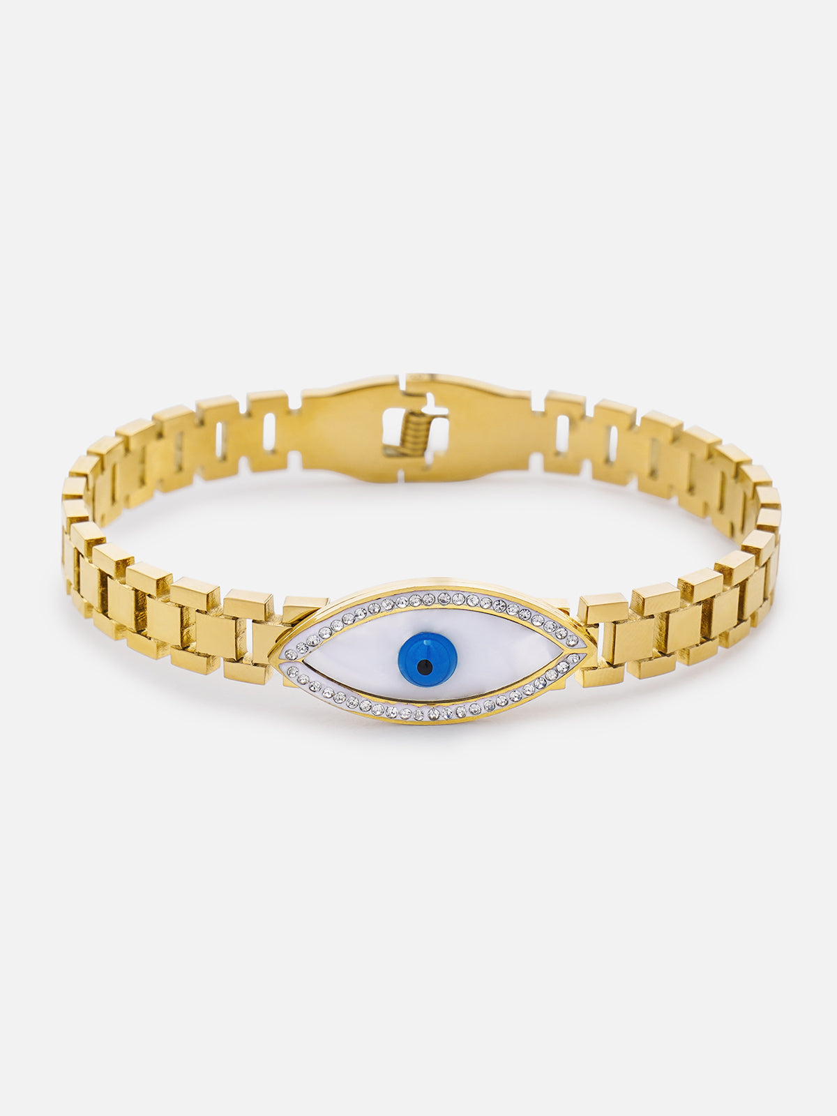 Stainless Steel Bracelet white Eye