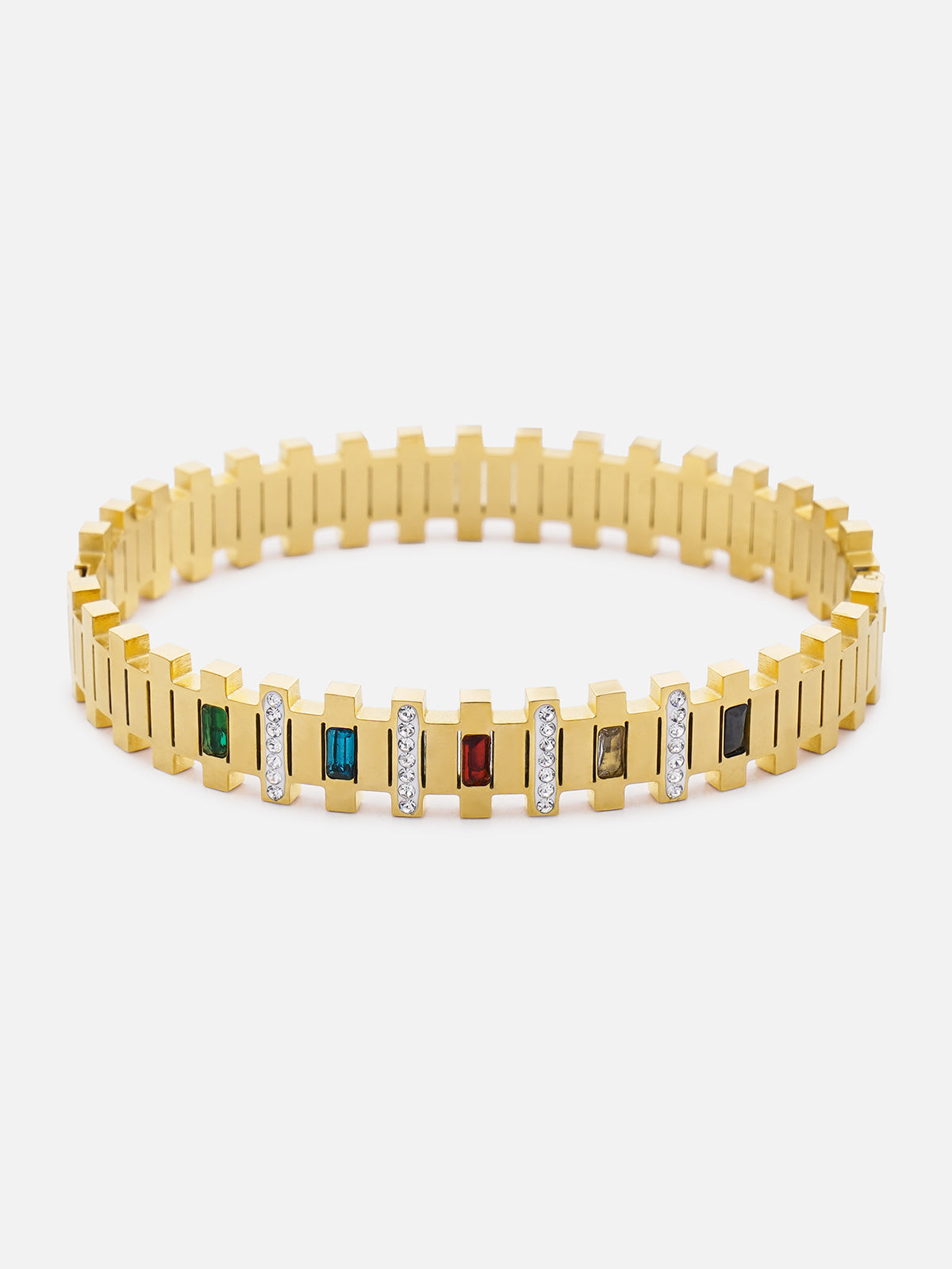 Colorful Train Track Design Bracelet