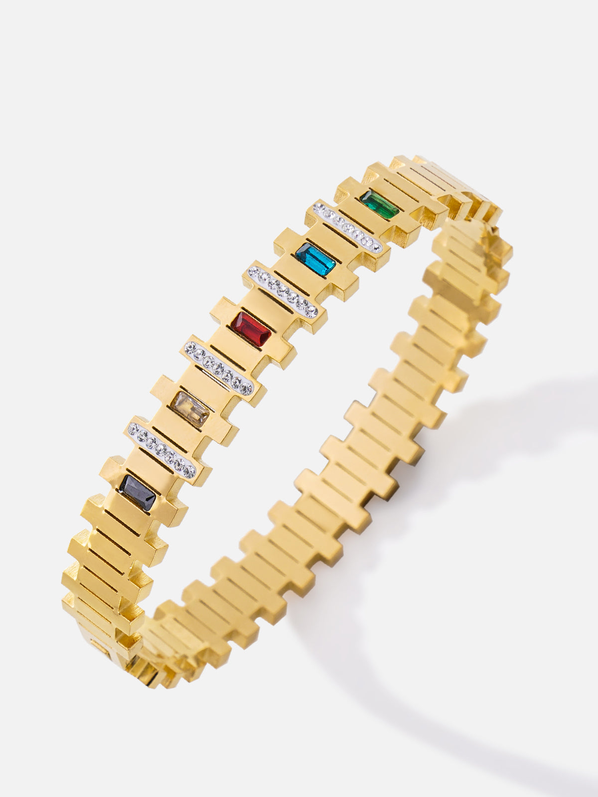 Colorful Train Track Design Bracelet