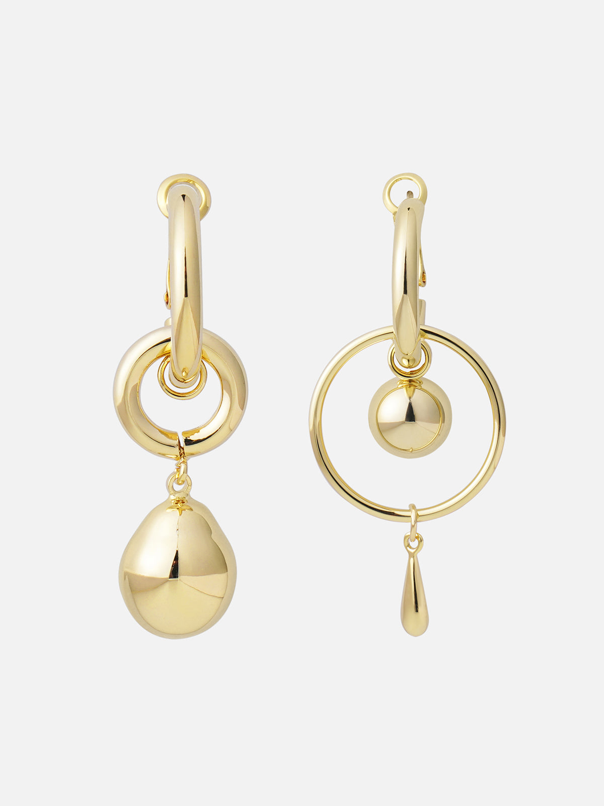 Aretes Celestial Aura Chapados 18K